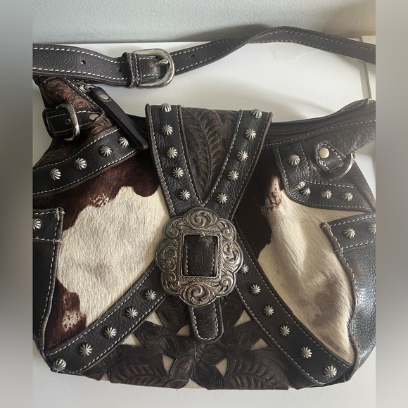 American West Handbags - American West Cowhide Leather Bag